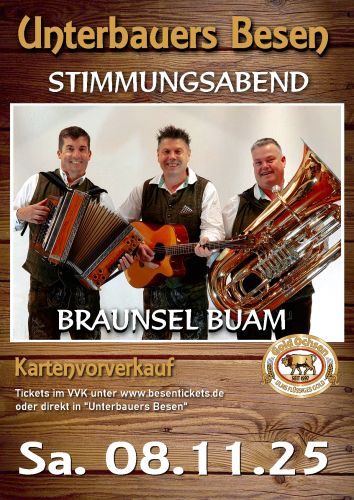 Entradas para BRAUNSEL BUAM en 08.11.2025 - Comprar entradas